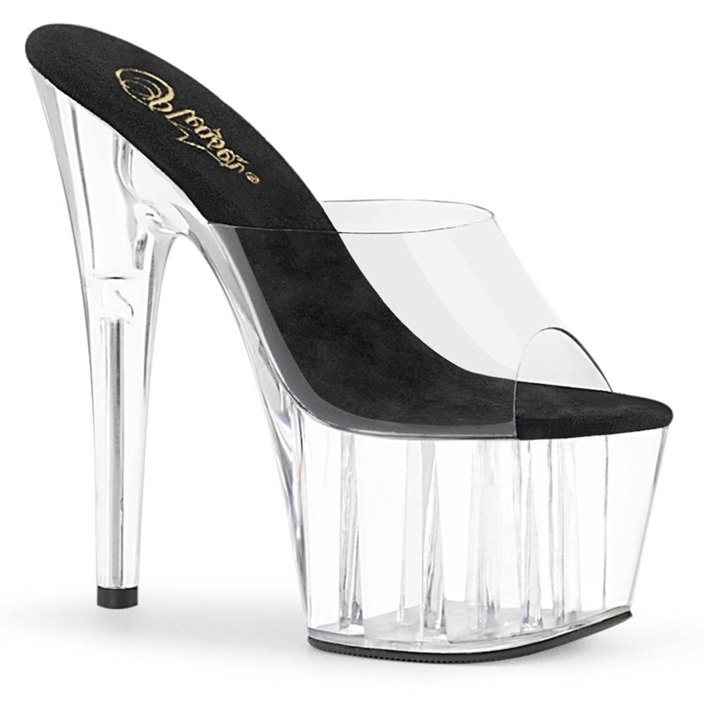 Pleaser - ADORE701 Mules à talons - Chaussures de pole dance - Transparent Product image